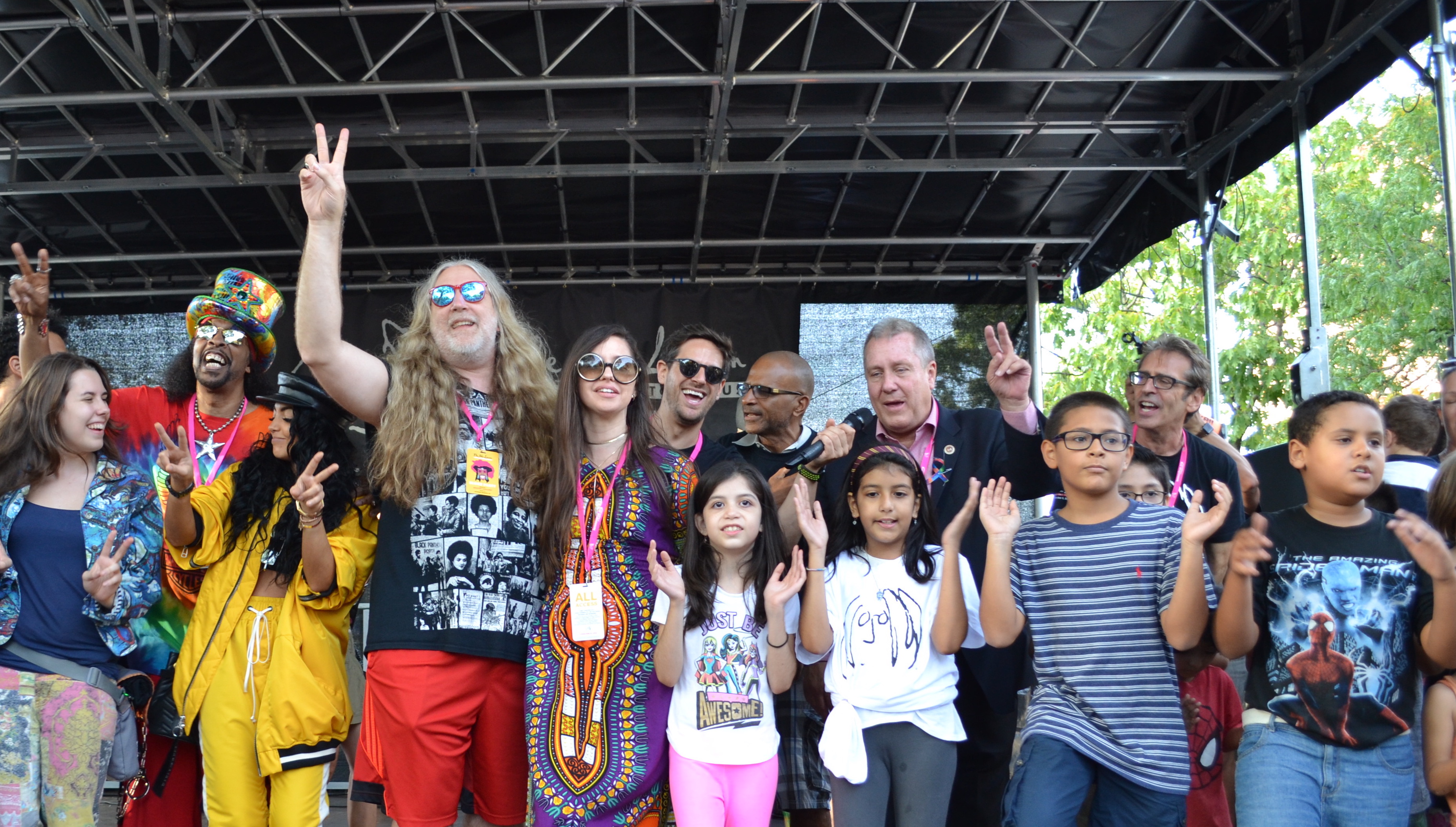 NYC Council Education Committee Chairperson Dromm, Bootsy Collins host John Lennon Educational Tour Bus Block Party in Jackson Heights