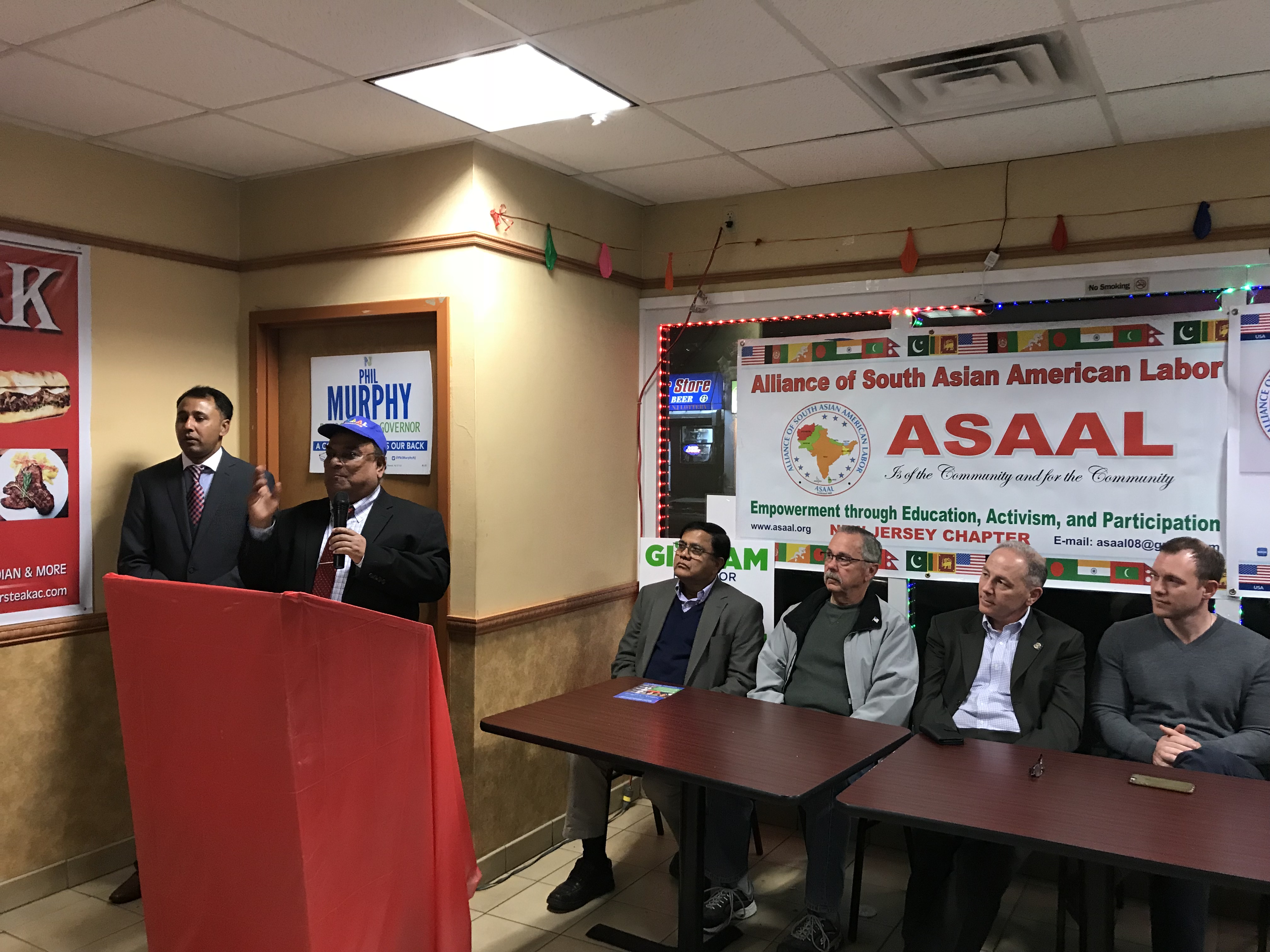 ASAAL New Jersey Chapter staged largest phone banking for NJ Governor and Atlantic City Mayor