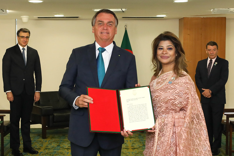 Bangladesh Ambassador to Brazil presents Letters of Credence to the Brazilian President: Pledge to prioritize FTA with Mercosur and strengthen the bilateral economic cooperation between the two countries